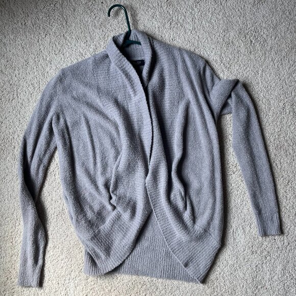 Rachel Zoe *Greyish Lavender* Oversized Cardigan | POCKETS |Very Cozy| EUC | XS - Picture 6 of 14